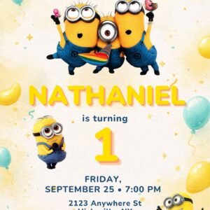 minions birthday invitation