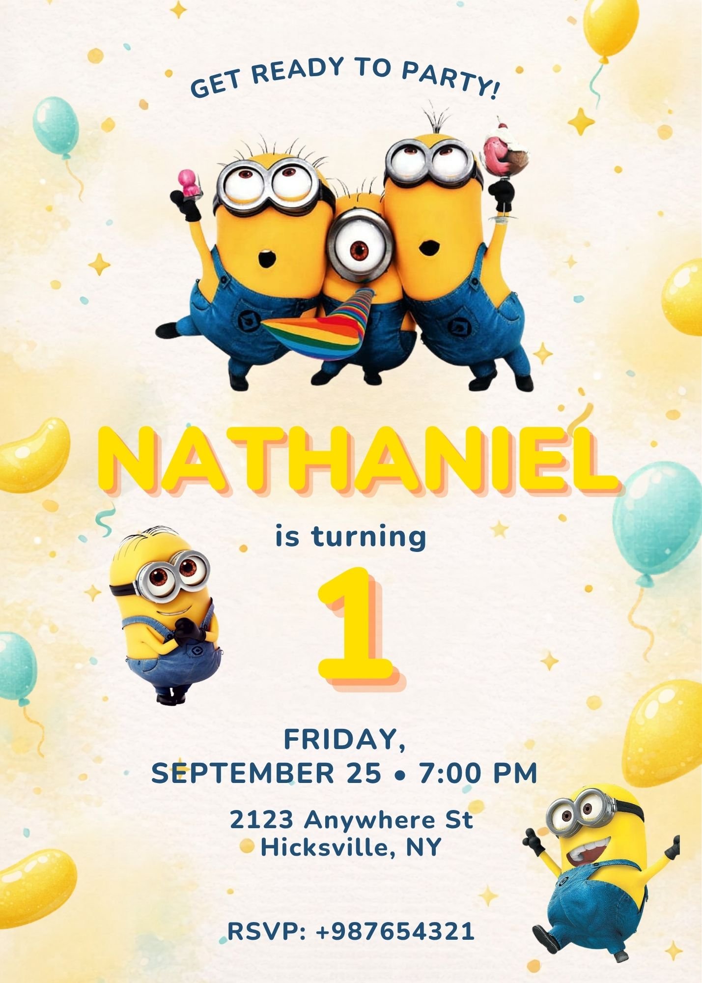 minions birthday invitation minions birthday invitation