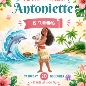 moana invite
