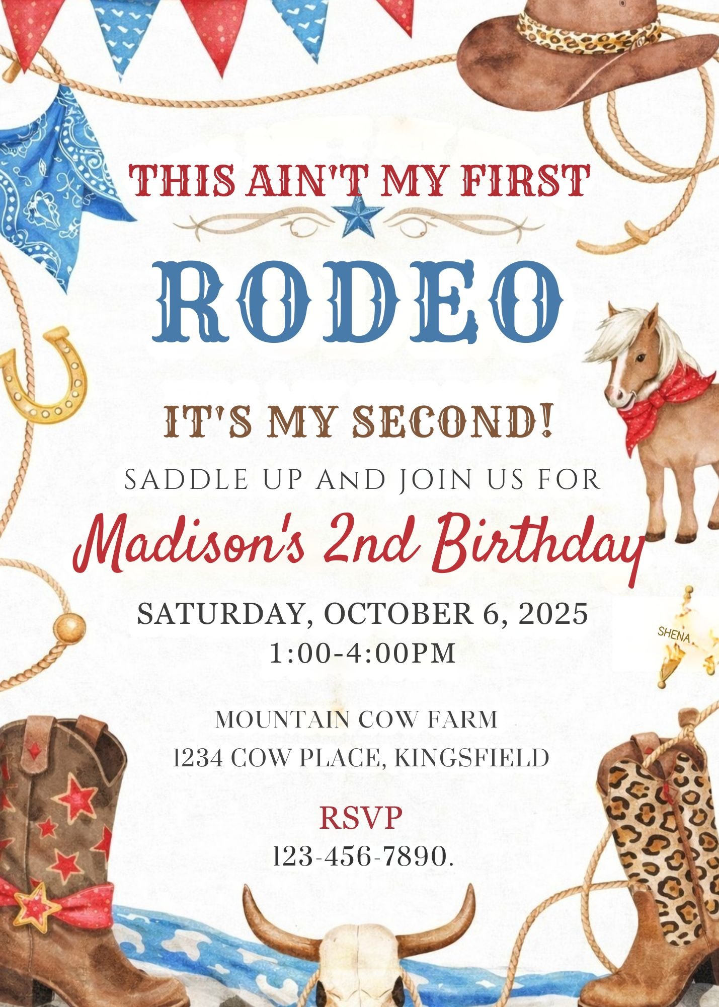rodeo invite rodeo invite